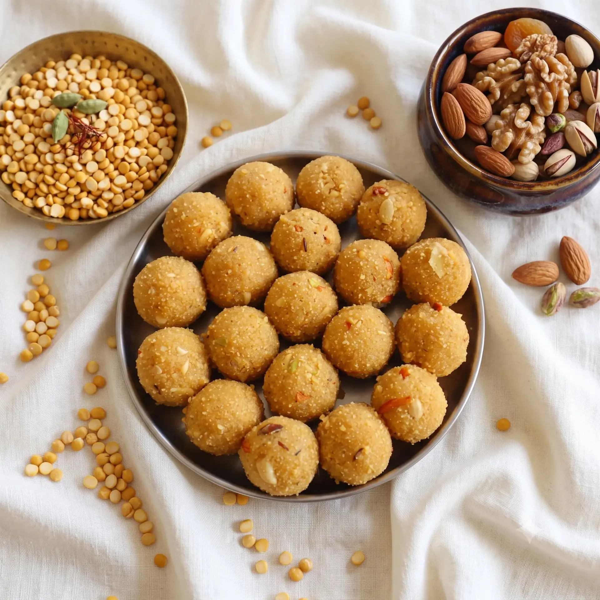 Diwali's Chana Dal Dryfruit Laddu (1kg)