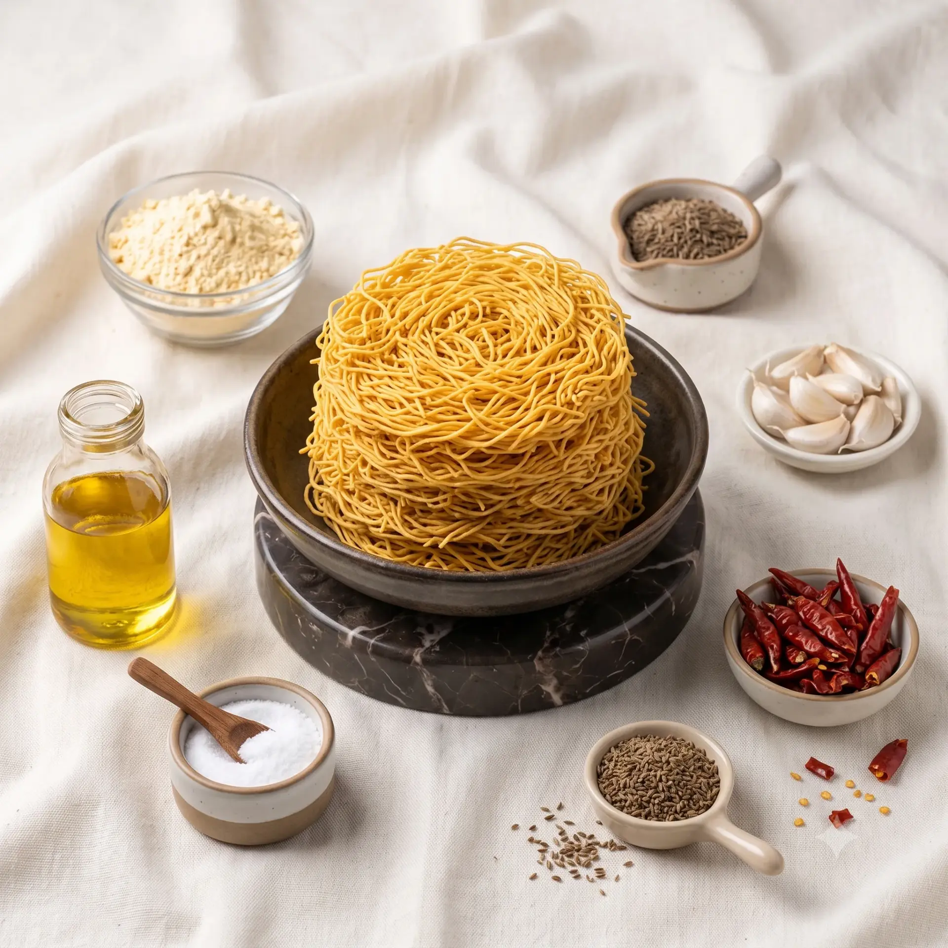 Khamang Lasuni Desi Crispy Shev (1Kg)